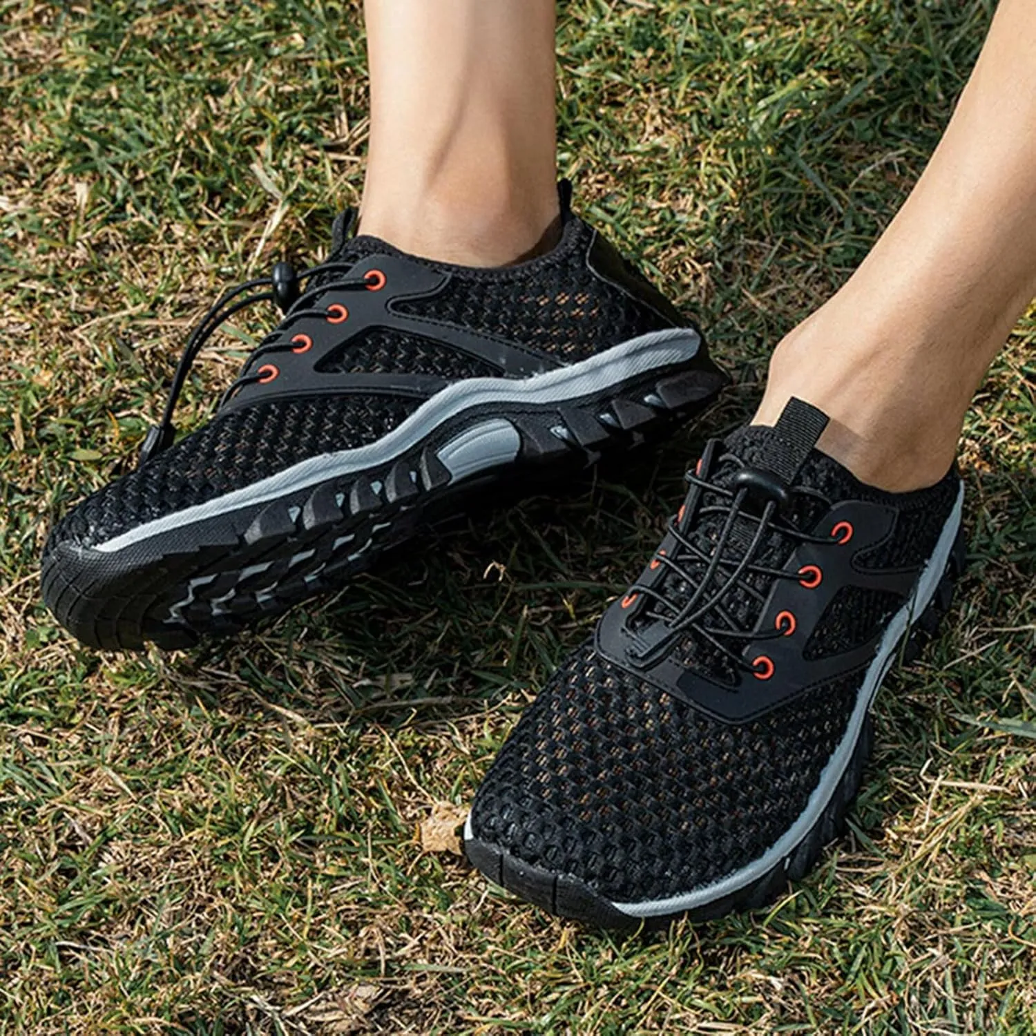 Barefoot Mens Fashion Walking Hiking Sneakers Trail Running Shoes Quick Dry Lightweight Cross-Trainer for Wrestling Boxing Weightlifting Walking Shoes