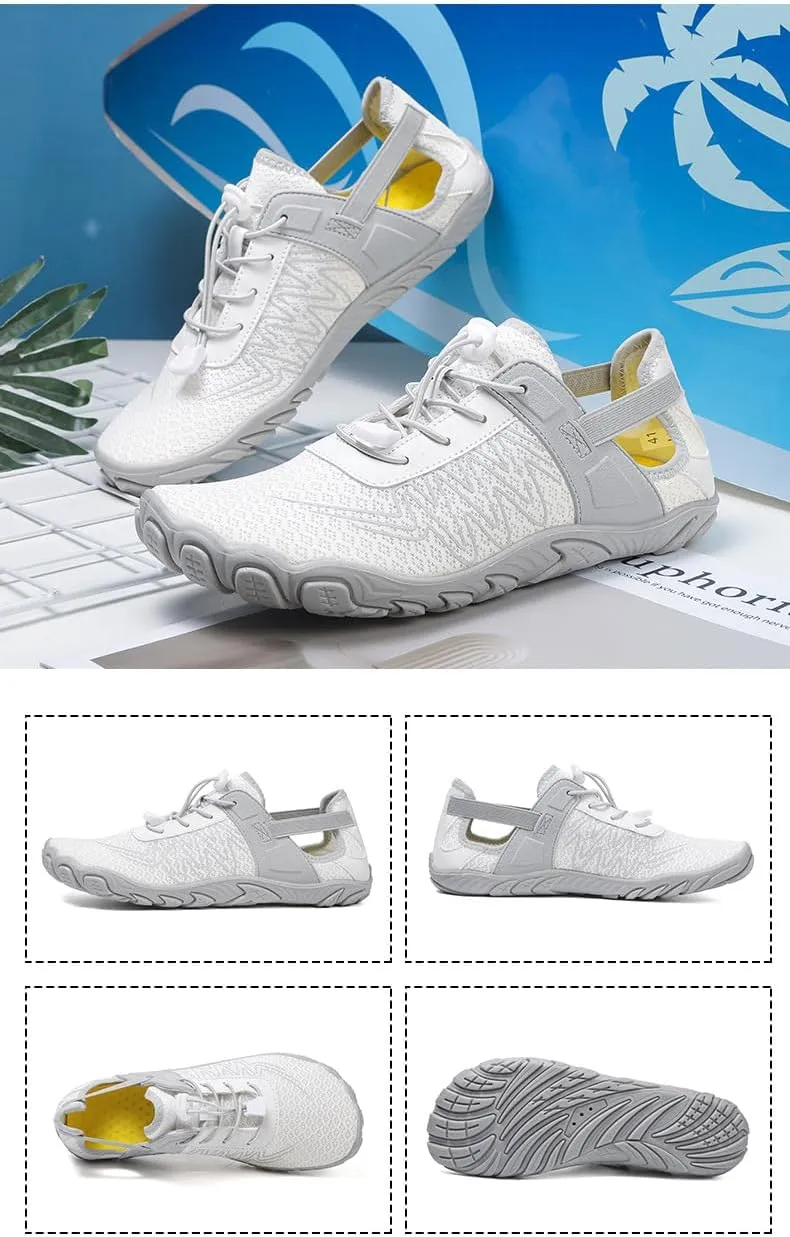 Barefoot Shoes for Women Summer Wide Toe Box Non Slip Hiking Swim Outdoor Beach Breathable Mesh Comfortable Lightweight Zero Drop Sole Quick Dry Cross Trainer Minimalist