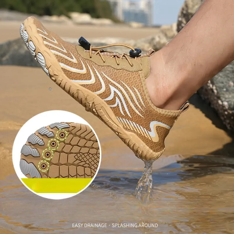 Barefoot Shoes Men Toe Shoes for Men Minimalist Shoes Mens Barefoot Shoes Mens Workout Shoes Men's Cross-Trainer Water Shoes Non-Slip Breathable Barefoot Beach Pool Aqua Swim Surf Hiking Walking Shoes