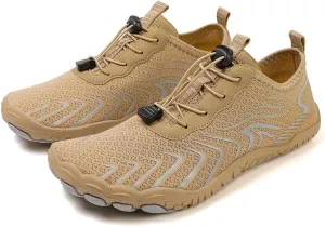 Barefoot Shoes Men Toe Shoes for Men Minimalist Shoes Mens Barefoot Shoes Mens Workout Shoes Men's Cross-Trainer Water Shoes Non-Slip Breathable Barefoot Beach Pool Aqua Swim Surf Hiking Walking Shoes