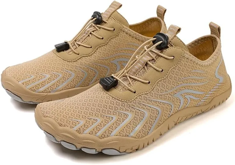 Barefoot Shoes Men Toe Shoes for Men Minimalist Shoes Mens Barefoot Shoes Mens Workout Shoes Men's Cross-Trainer Water Shoes Non-Slip Breathable Barefoot Beach Pool Aqua Swim Surf Hiking Walking Shoes