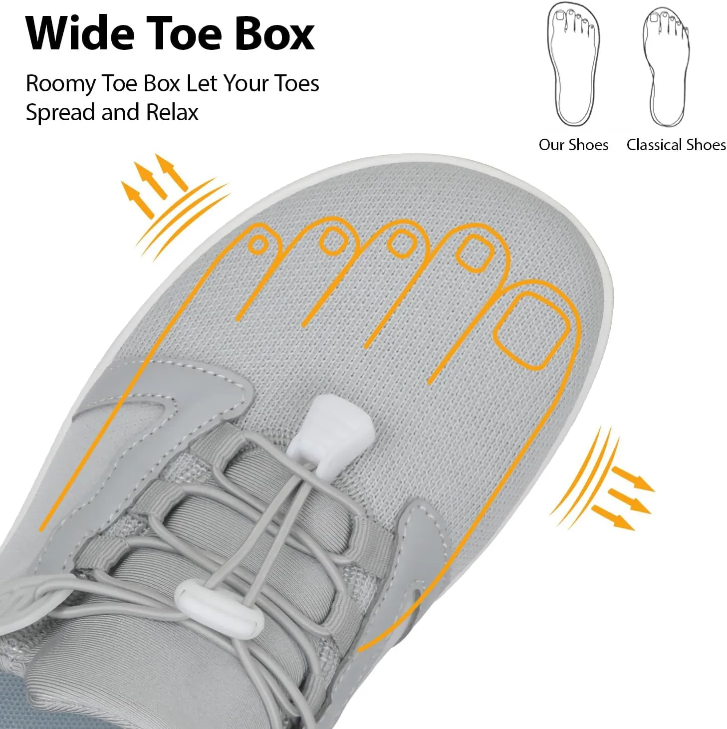 Barefoot Shoes Mens Womens Minimalist Cross-Trainer Shoes Wide Toe Box Zero Drop Sole Trail Running Walking Sneakers Grounded Footwear