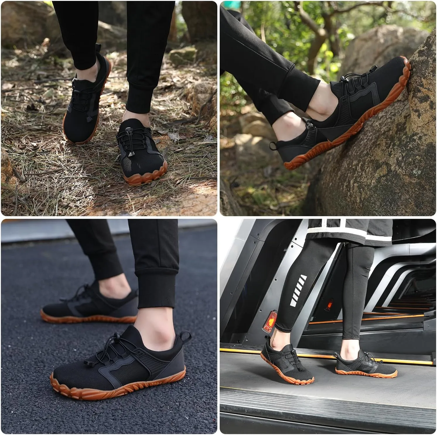 Barefoot Shoes Mens Womens Minimalist Cross-Trainer Shoes Wide Toe Box Zero Drop Sole Trail Running Walking Sneakers Grounded Footwear