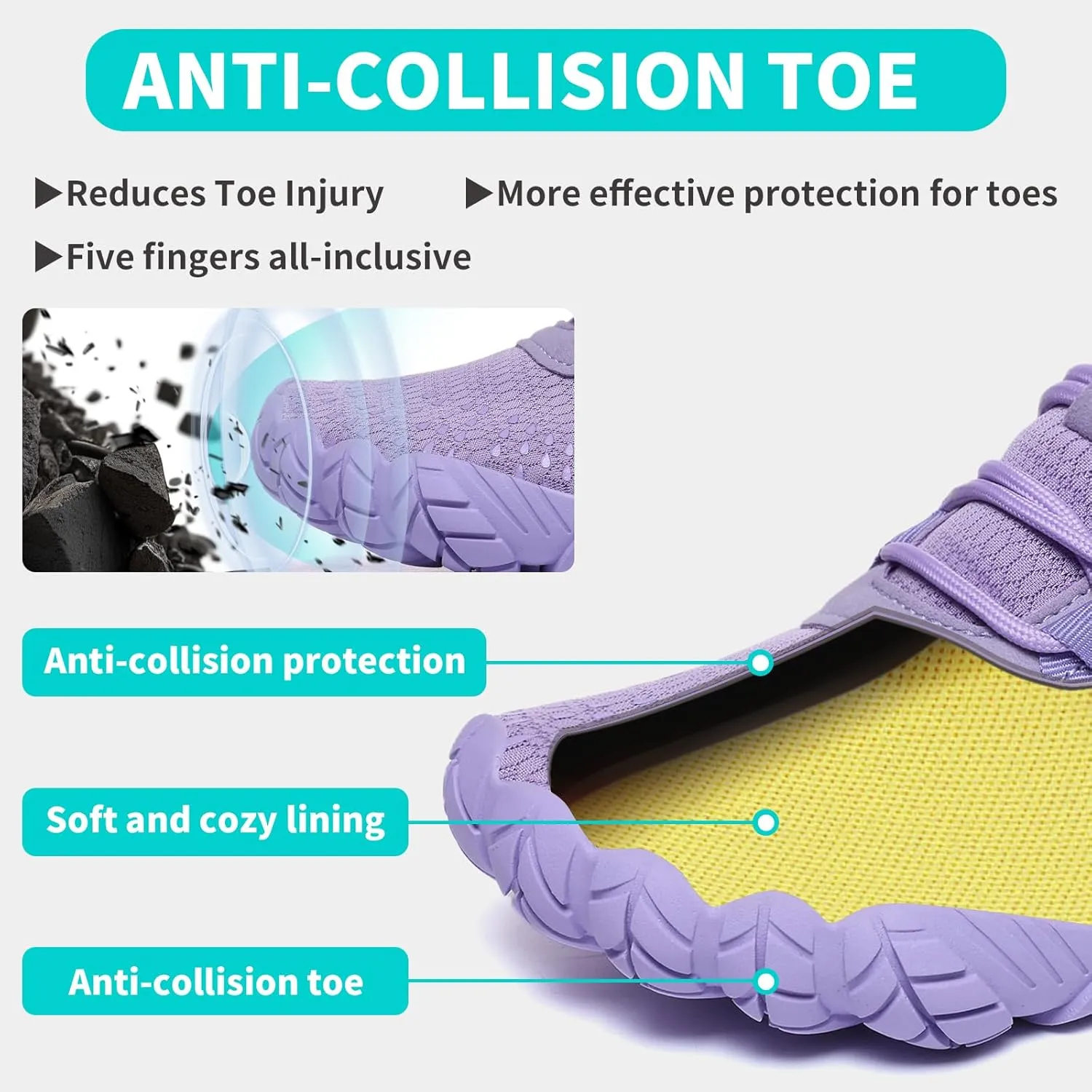 Barefoot Shoes Women Men Minimalist Zero Drop Wide Toe Box Water Shoes Hiking Barefoot Footwear Unisex Sneakers for Workout Cross-Trainer Walking Running Camping Beach Weightlifting Grounding Sport