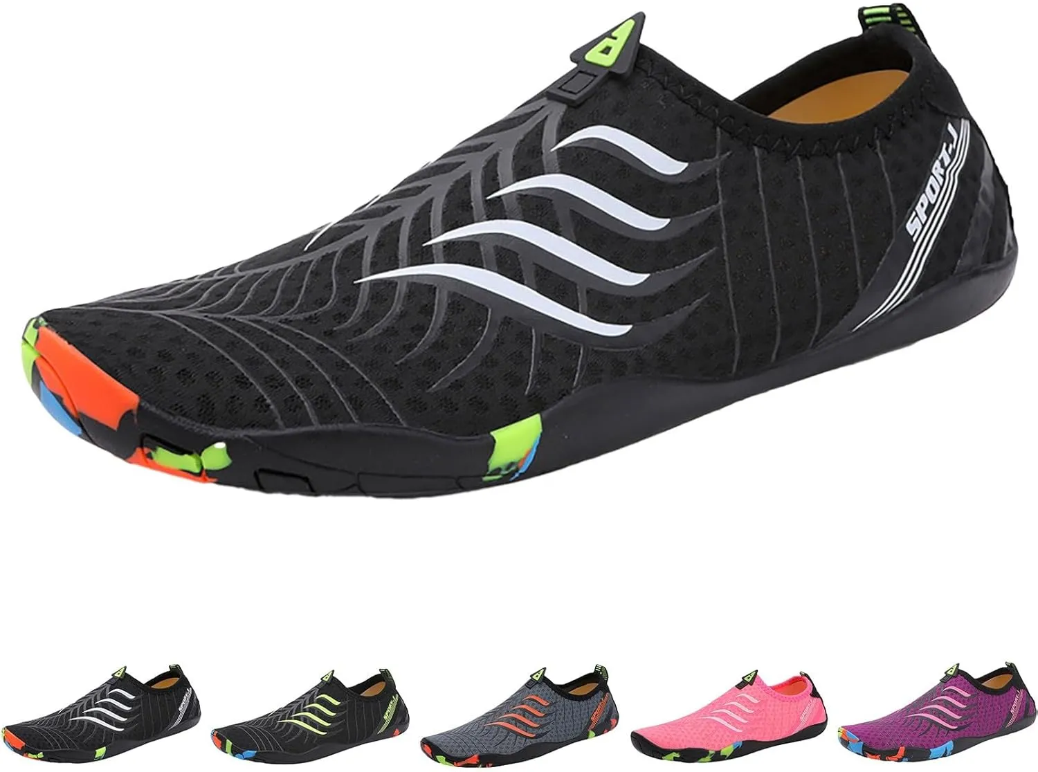 Barefoot Swim Shoes Men Women Quick Dry Aqua Water Shoes Beach Pool Surf Hiking Kayaking Diving Yoga Outdoor Sport Lightweight Design