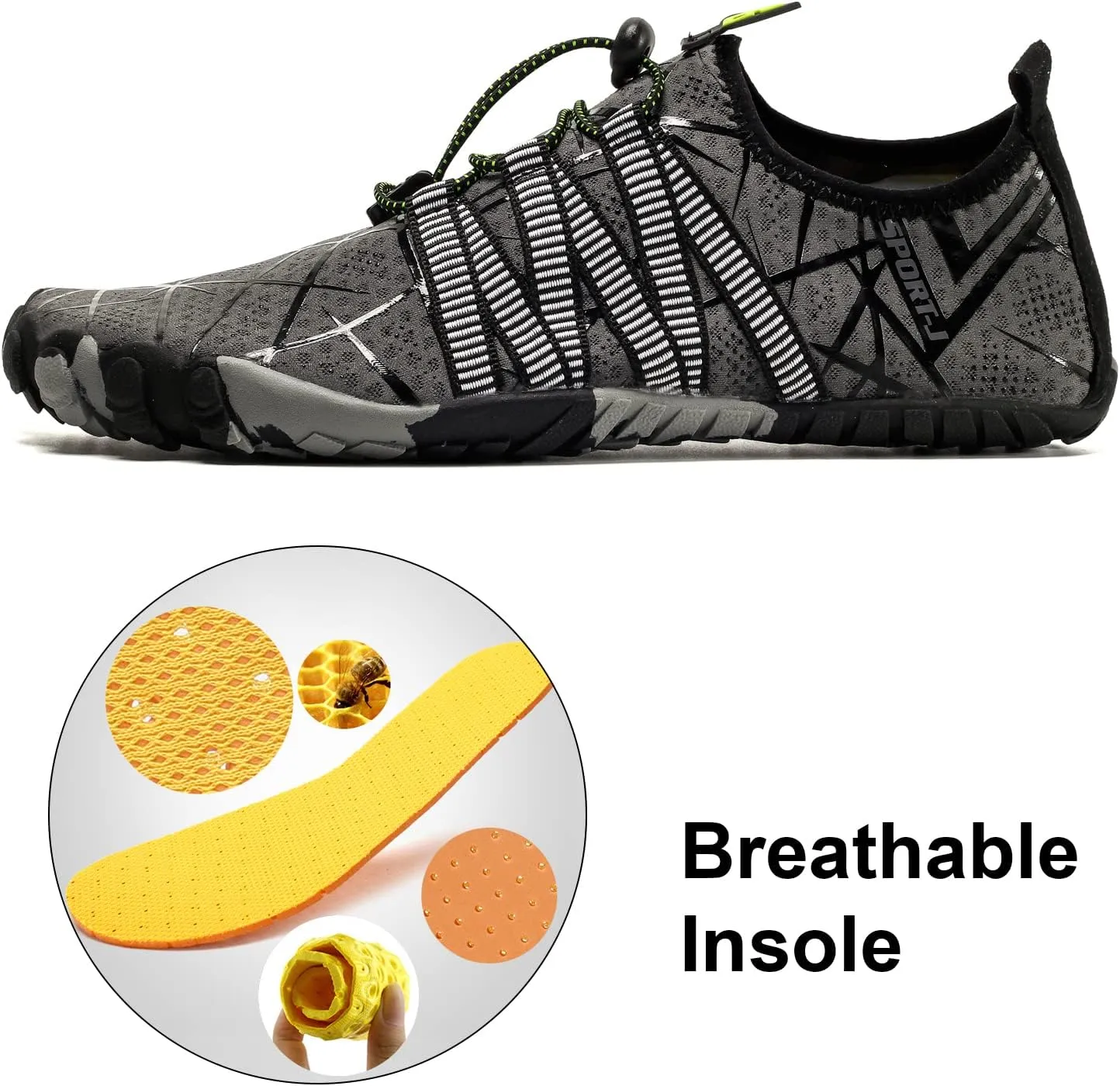Beach Wet Water Shoes Mens Womens Wetsuit Boots Quick Dry Water Pool Trainer Sport Shoes for Swim Surf Beach Boating Snorkeling Diving Running Yoga