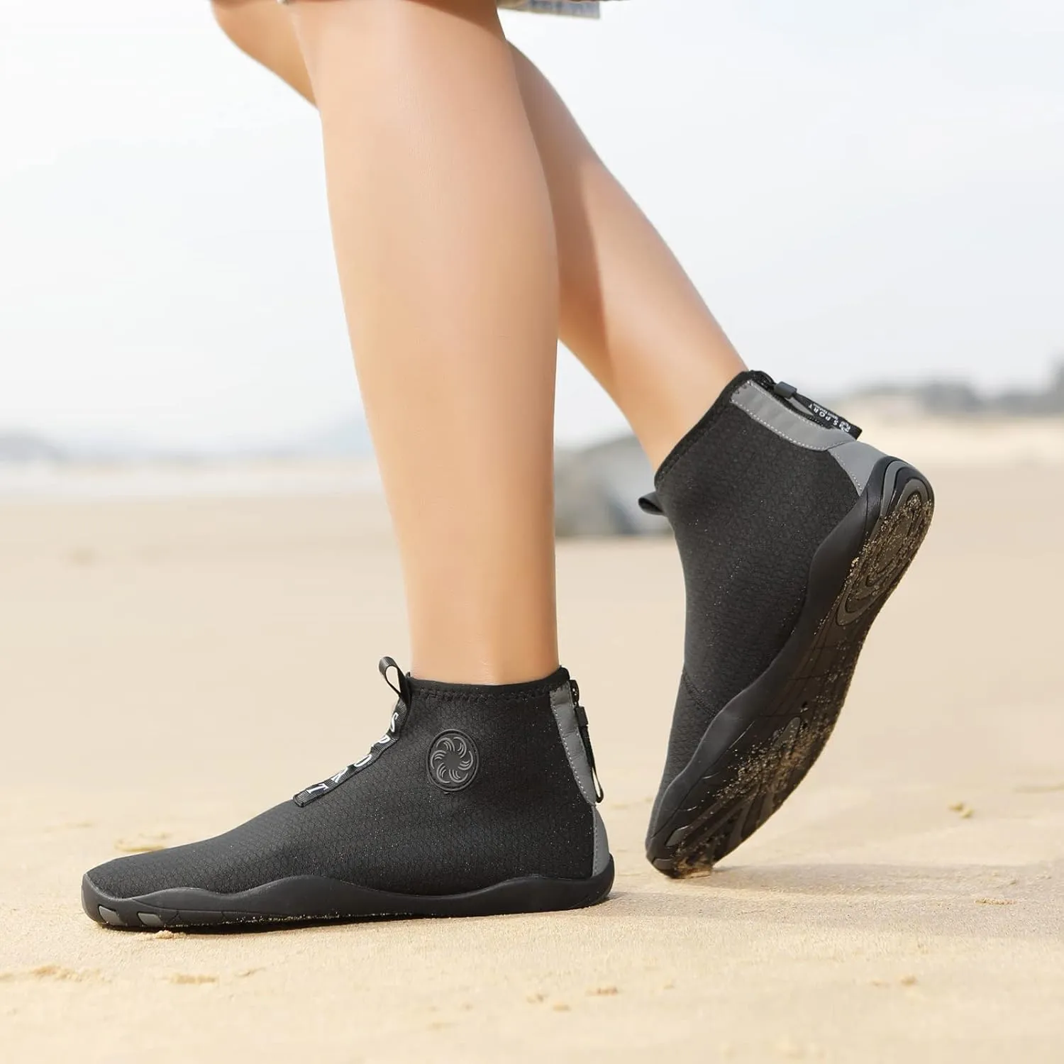 Beach Wet Water Shoes Mens Womens Wetsuit Boots Quick Dry Water Pool Trainer Sport Shoes for Swim Surf Beach Boating Snorkeling Diving Running Yoga