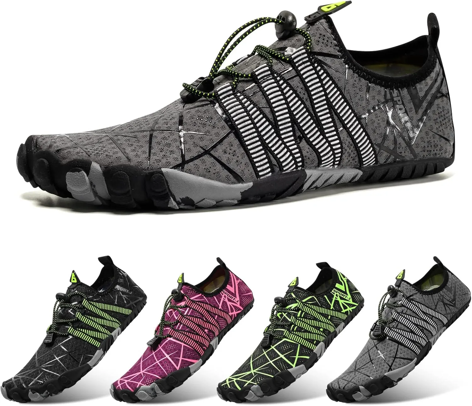 Beach Wet Water Shoes Mens Womens Wetsuit Boots Quick Dry Water Pool Trainer Sport Shoes for Swim Surf Beach Boating Snorkeling Diving Running Yoga
