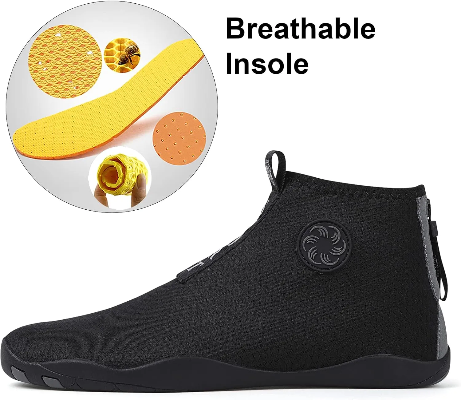 Beach Wet Water Shoes Mens Womens Wetsuit Boots Quick Dry Water Pool Trainer Sport Shoes for Swim Surf Beach Boating Snorkeling Diving Running Yoga