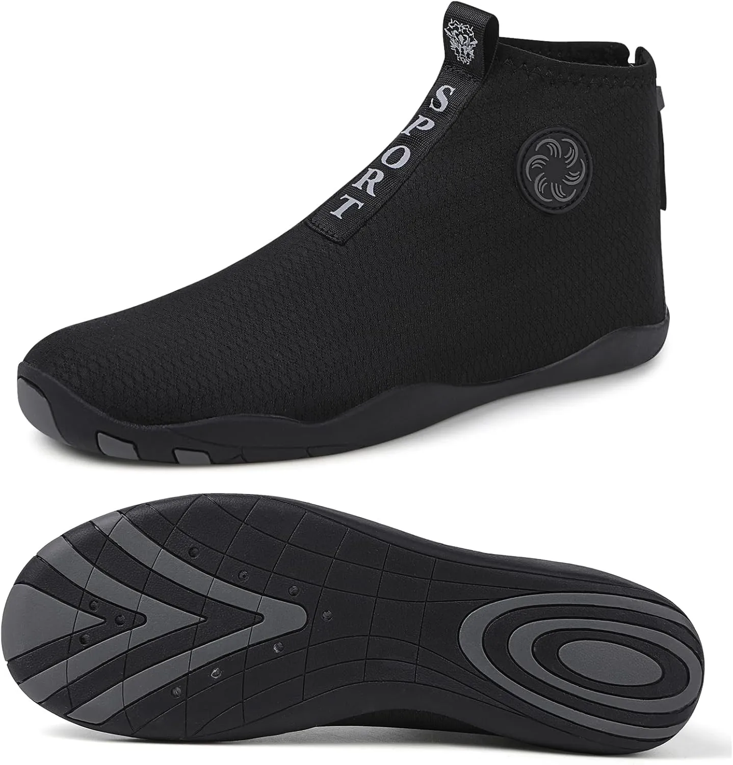 Beach Wet Water Shoes Mens Womens Wetsuit Boots Quick Dry Water Pool Trainer Sport Shoes for Swim Surf Beach Boating Snorkeling Diving Running Yoga