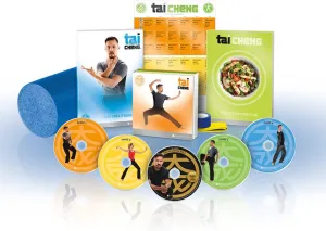 Beachbody Tai Cheng DVD Workout - Base Kit, Tai Chi Exercise Videos, Martial Arts Strength Training Guide, Includes Nutrition Food Plan, Foam Roller, Resistance Band