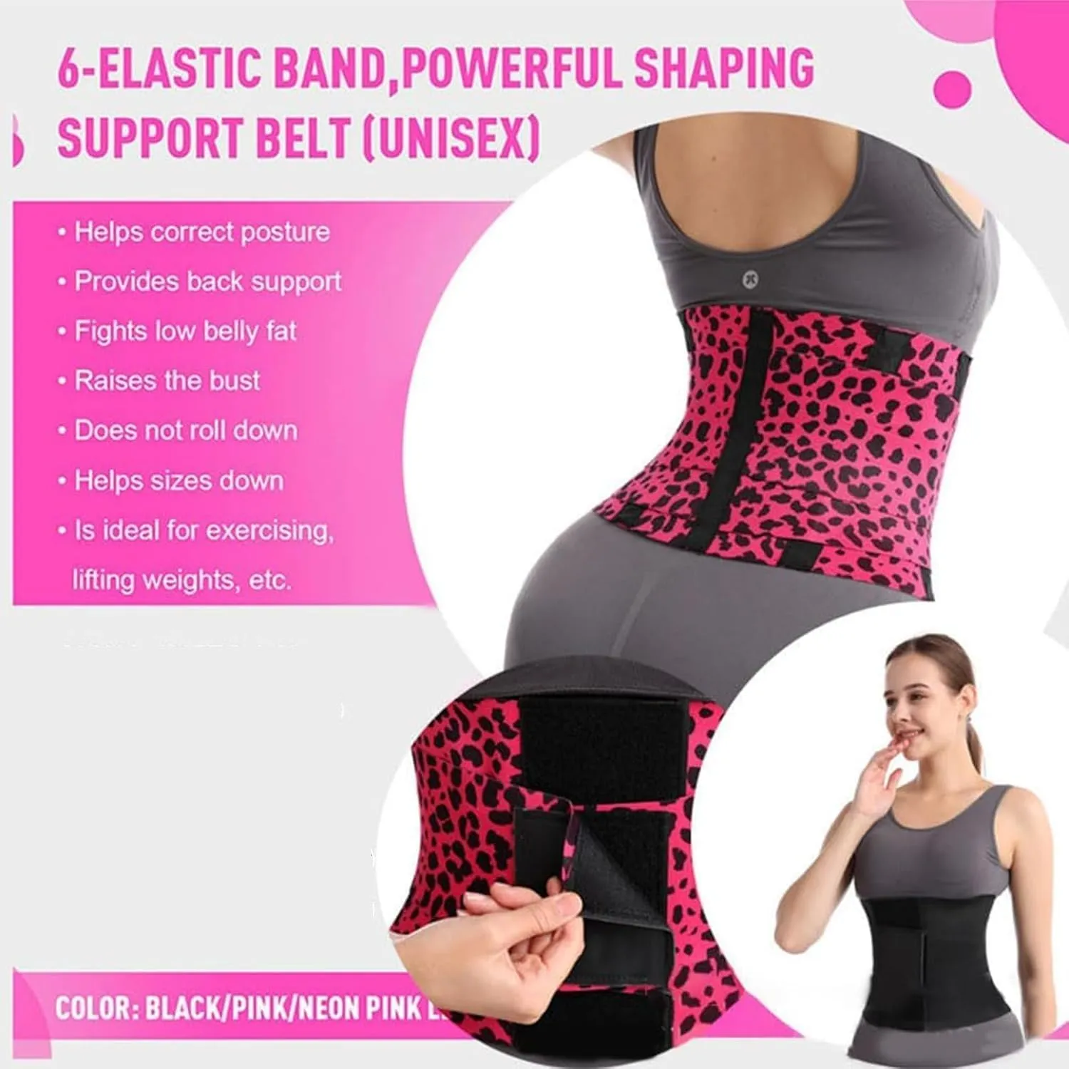 Belt Waist Cincher Ab Belt Tummy Control Body Shaper with Triple Wrap for Women,Plus Size Waist Trainer Shapewear