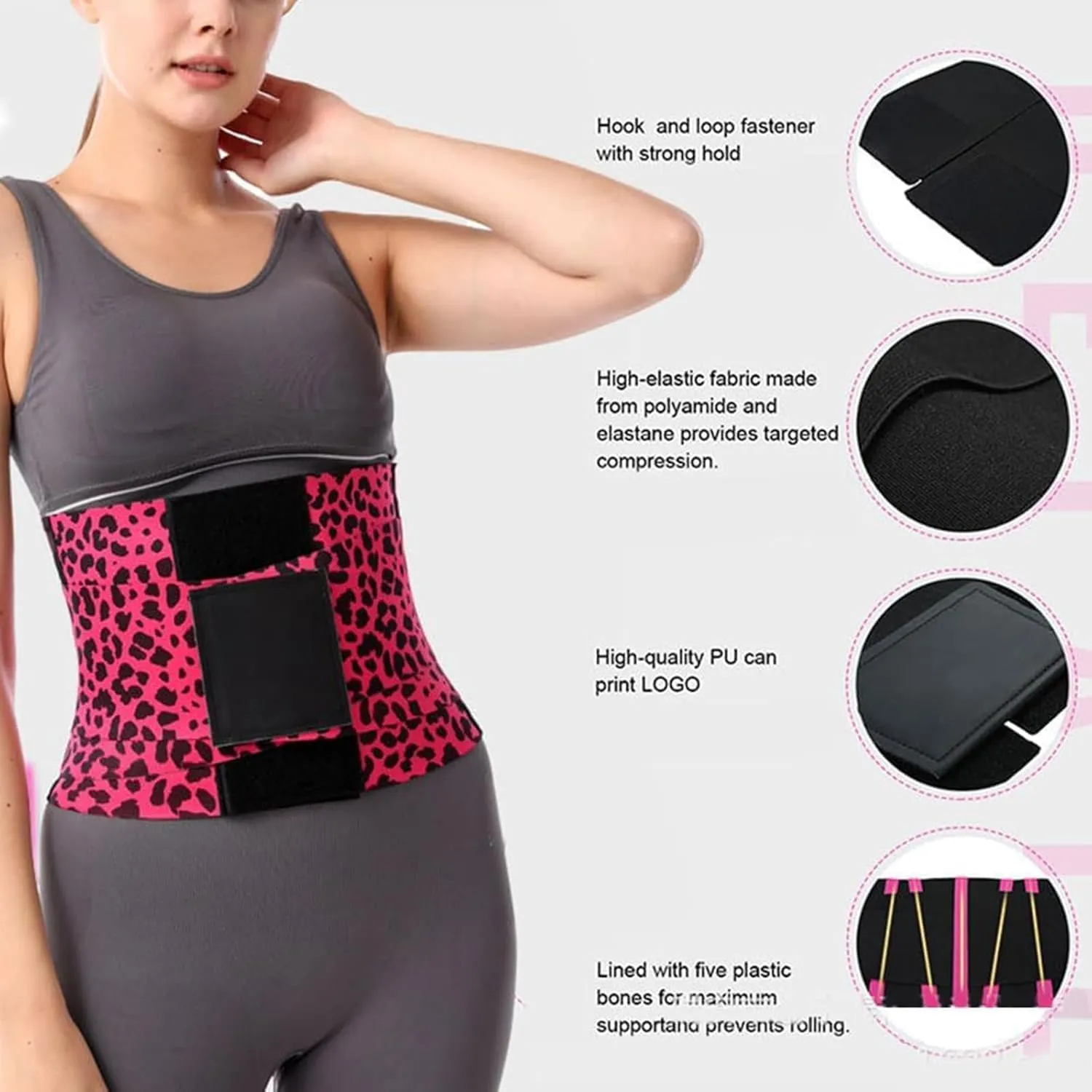 Belt Waist Cincher Ab Belt Tummy Control Body Shaper with Triple Wrap for Women,Plus Size Waist Trainer Shapewear