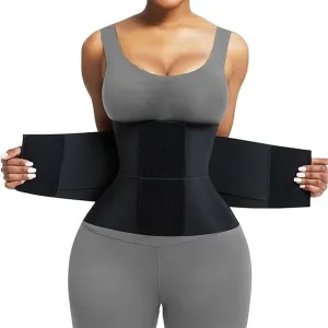 Belt Waist Cincher Ab Belt Tummy Control Body Shaper with Triple Wrap for Women,Plus Size Waist Trainer Shapewear