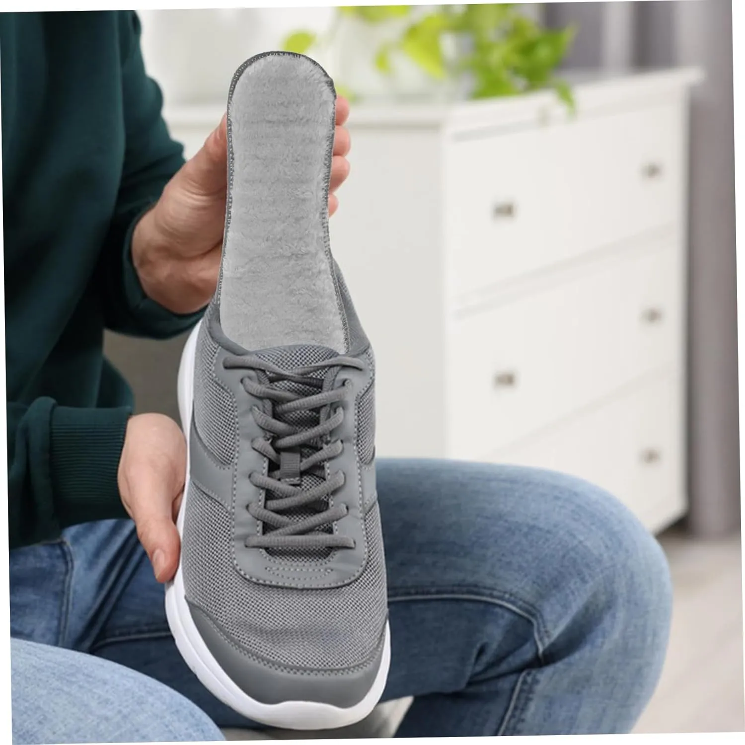 BESTYASH 4 Pairs Warm Insoles for Winter Thick Fluffy Shoe Inserts and Cushioned Liners Nonslip Design for Ski Boots and Footwear Comfort and Warmth for Men and Women