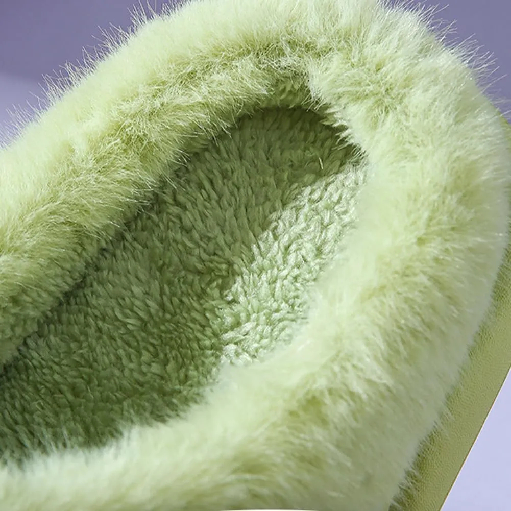 Big Eye Dog Slippers Cartoon Cute Indoor Non-slip Soft Plush slippers Warm Thick Sole Shoes