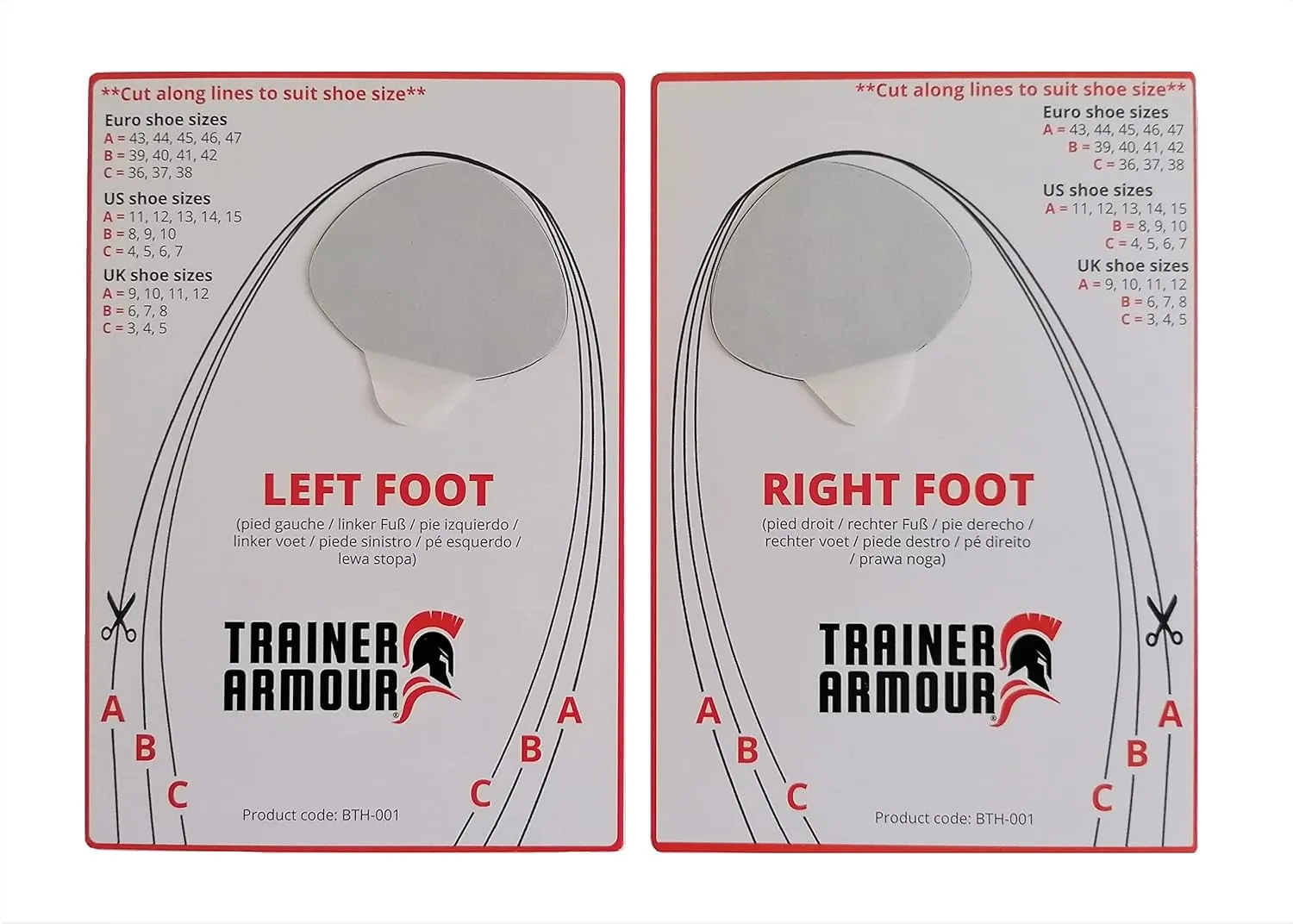 Big Toe Hole Preventer, self-Adhesive Patches with a Clever applicator. Shoe Toe Burst Toe Box Blowout Prevention Insert, Toe Hole Area Repair Patch. for Running Shoes and Sneakers.