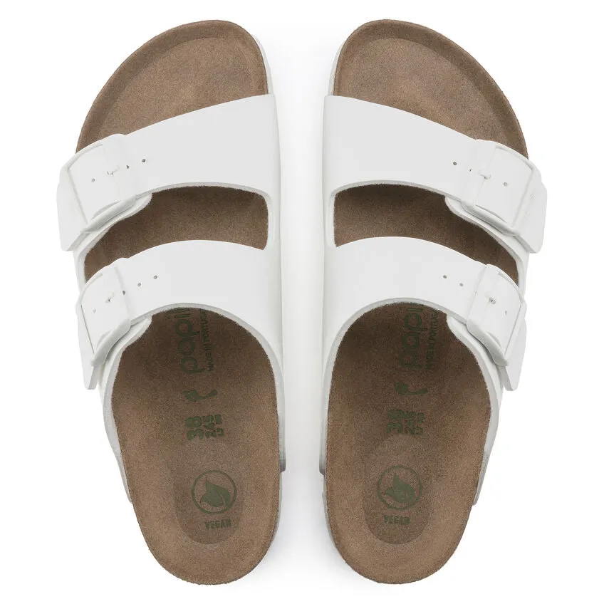 Birkenstock White Arizona Platform Vegan Ladies Sandals N1018581
