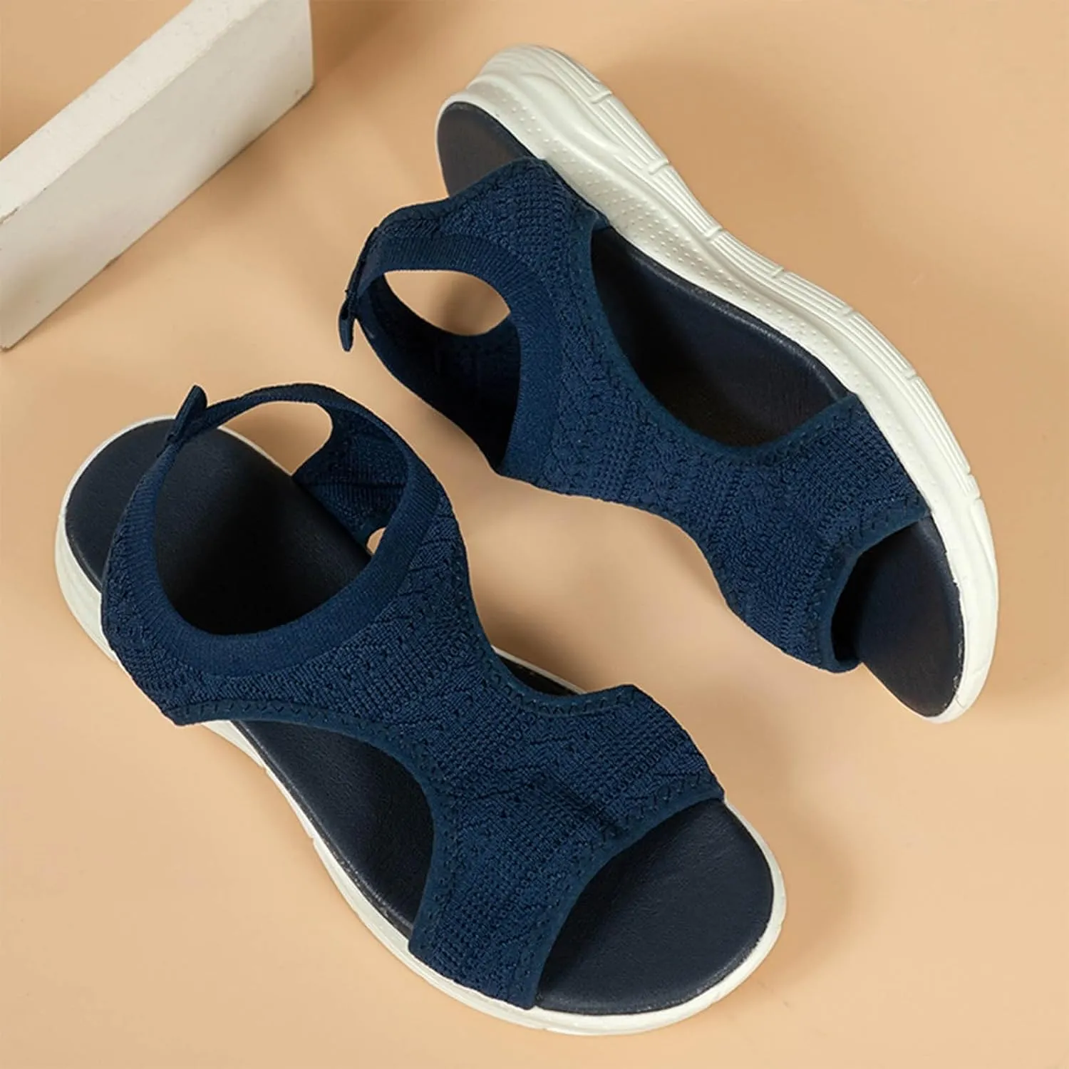 Black Sandals Women Breathable Orthopedic Sandal Comfortable Walking Tennis Shoes Hiking Outdoor Active Summer Dressy Soft Mat Diabetic Slippers