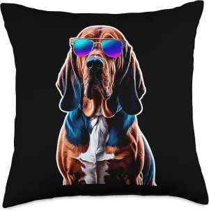 Bloodhound Dog Men Women Bloodhound Throw Pillow
