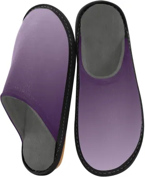 Blue Orange Gradient House Slippers for Women Men Non-Slip Slipper Socks