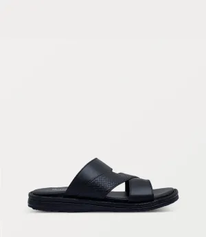 BM6818-BLACK-Men Slipper