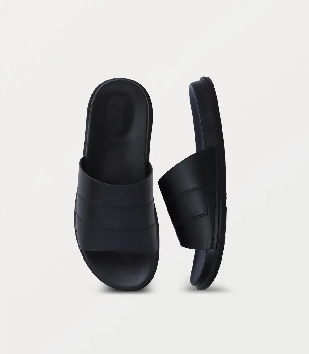 BM6862-BLACK-Men Slipper