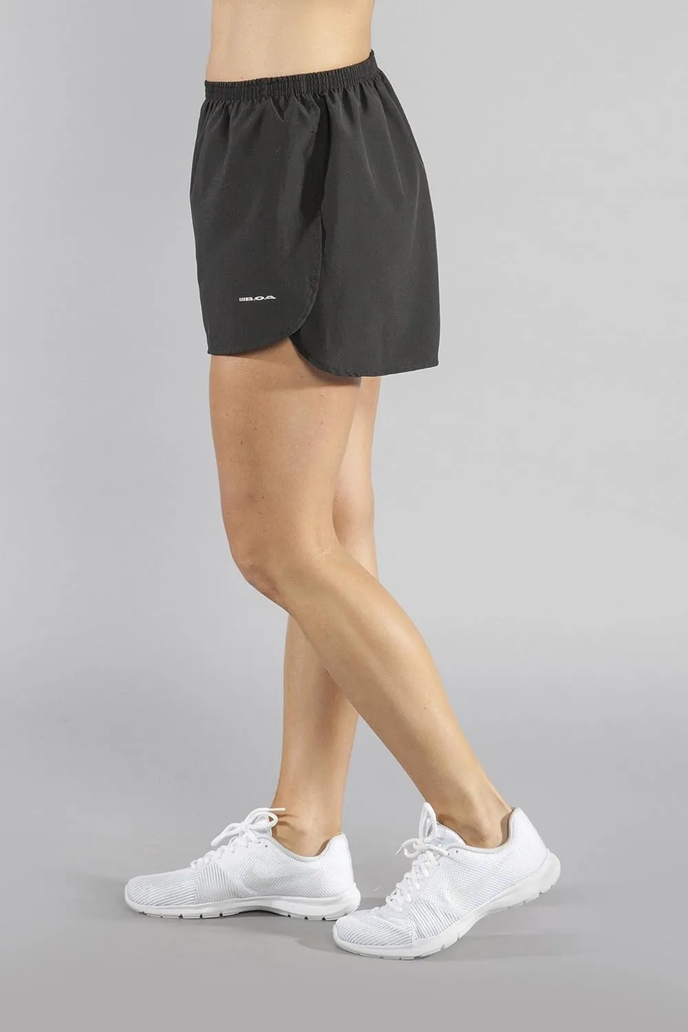 BOA Womens 1.5" Half Split Trainer Solid Running Short (1201B)