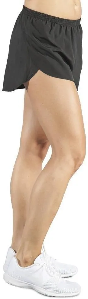 BOA Womens 1" Elite Split Solid Running Short (1001B)