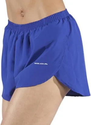 BOA Womens 1" Elite Split Solid Running Short (1001B)