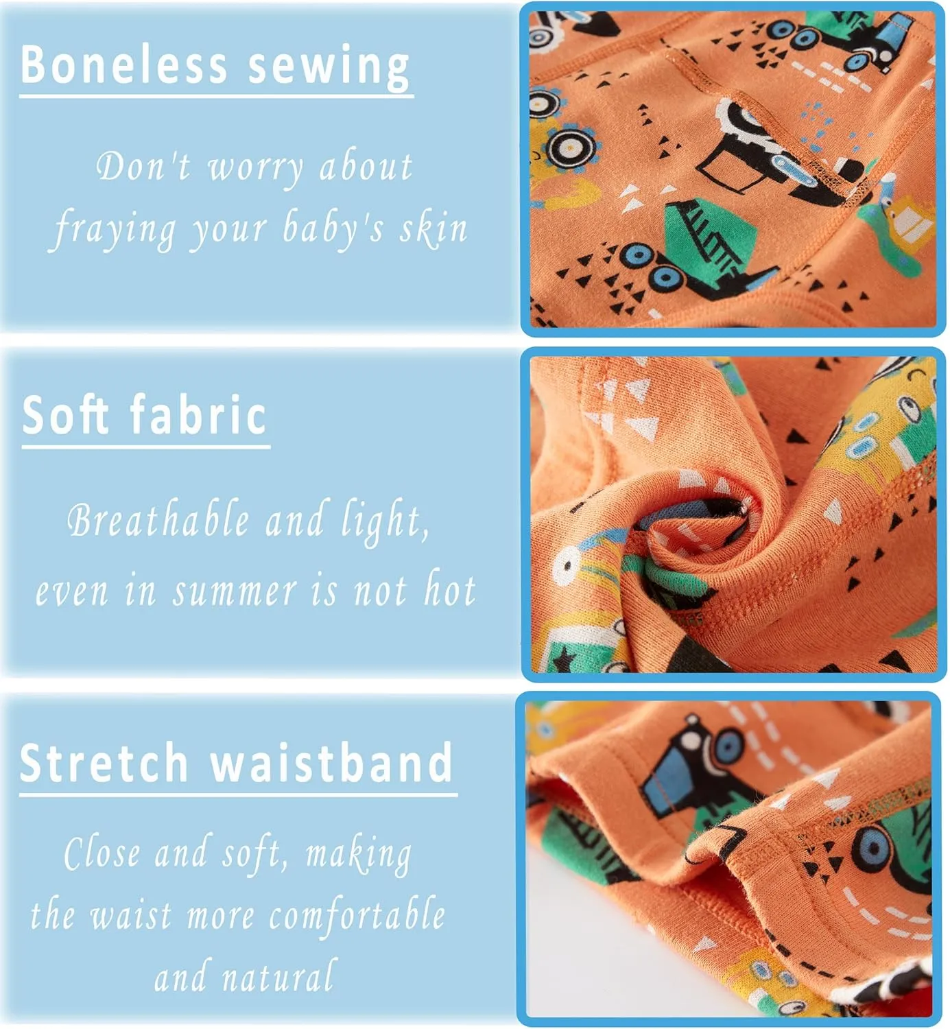 Boboking Boys Training Toddler Underwear Truck Potty Briefs For Boys Pack Of 6