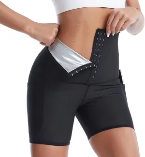 Body Sauna for Women Weight Loss Thigh Trimmer Shapewear Stretch Cropped Thighs Women's High Waist Weight Shaper
