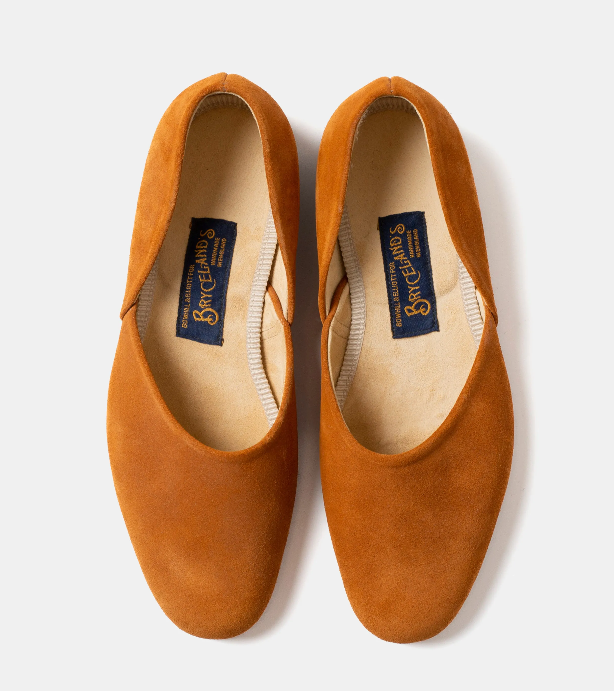 Bryceland's x Bowhill & Elliott Grecian Slippers Brown Suede