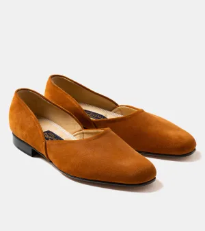 Bryceland's x Bowhill & Elliott Grecian Slippers Brown Suede