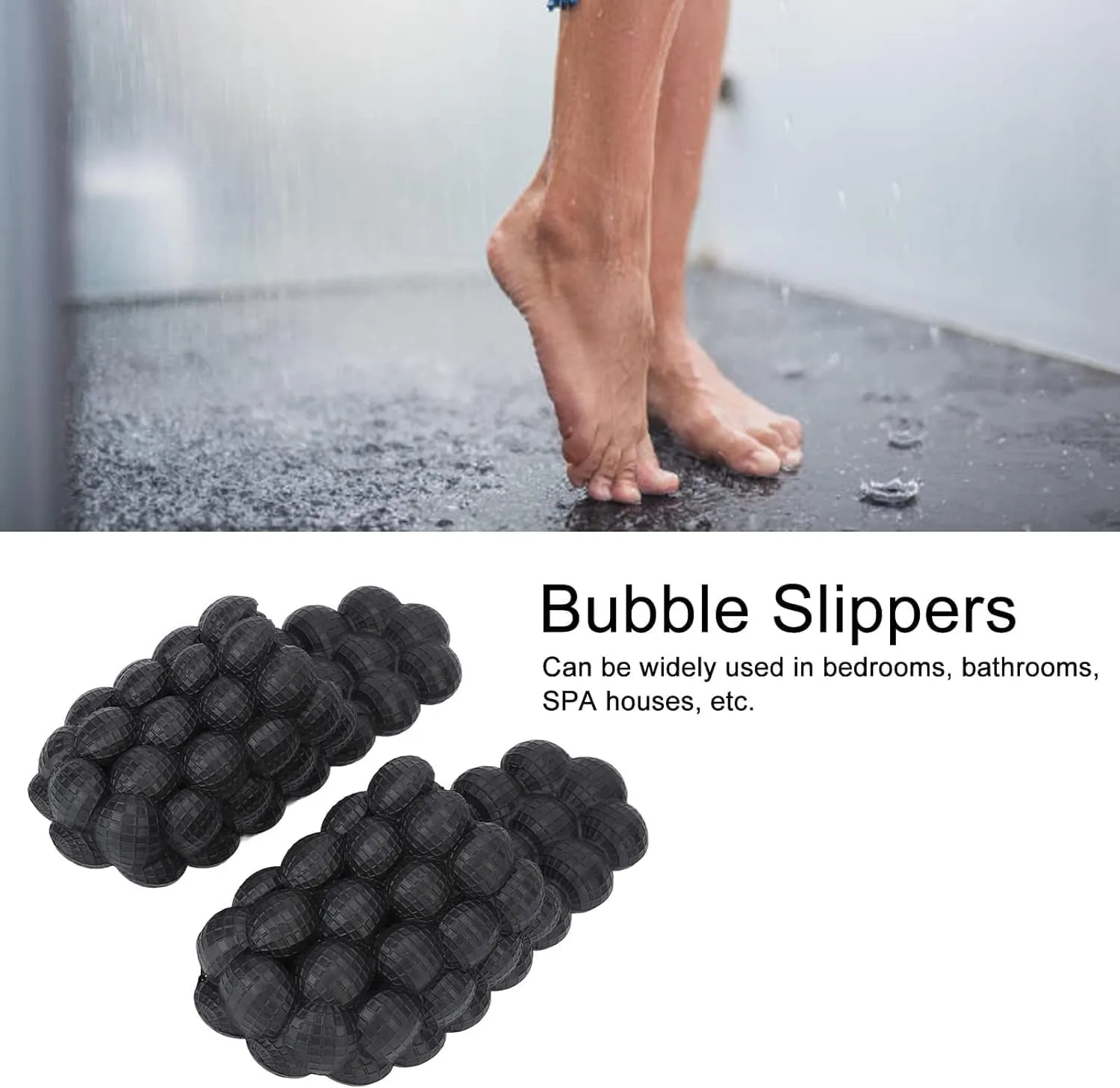 Bubble Slides Massage Slippers For Women Men Non-Slip Spa Gym Bubble Slippers, Soft Pillow Stress Relief Slide