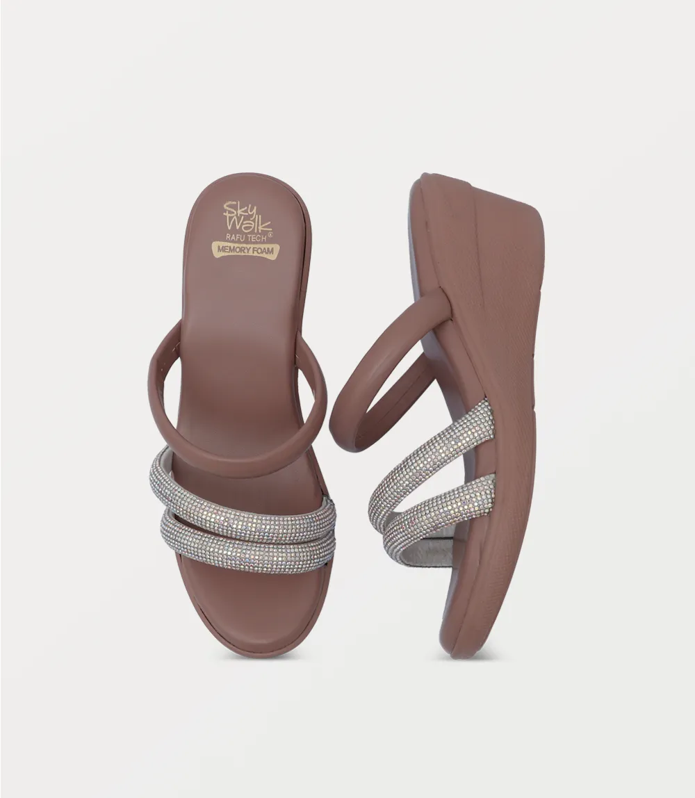 BW10465-BLUSH-Women Comfort Slipper