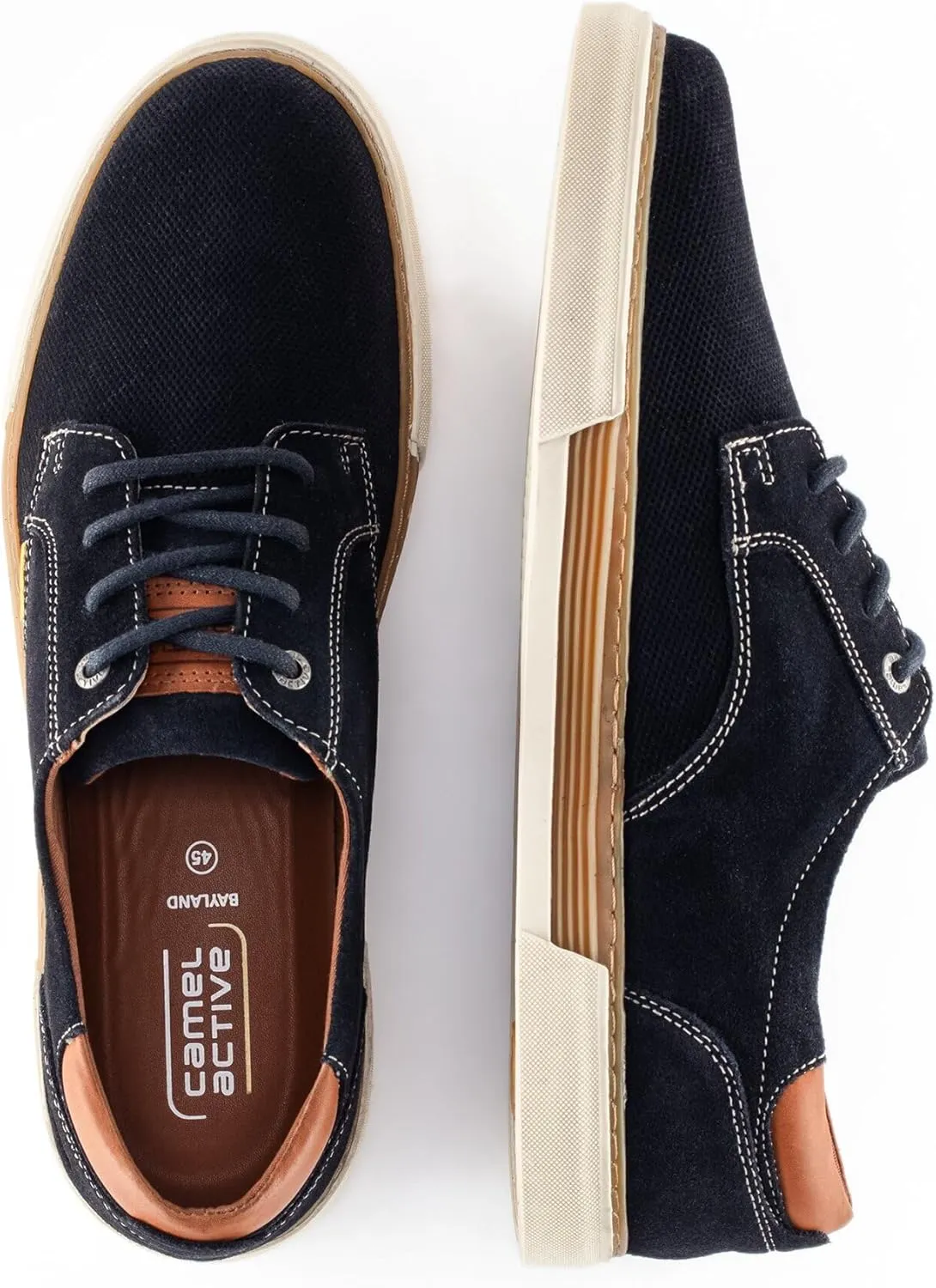 camel active Men's Leather Trainers