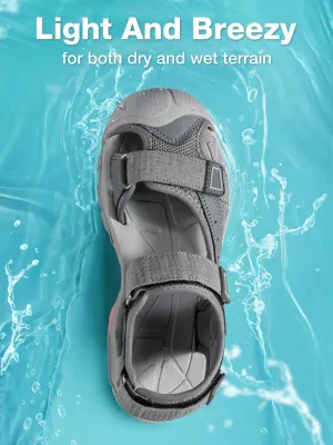 CAMEL CROWN Women's Hiking Sandals Waterproof Closed Toe Water Sandals Comfort Adjustable Athletic Outdoor Sandals for Summer Beach Hiker Trekking Camping