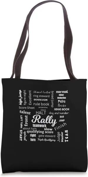 Canine Rally Obedience Dog Trainer Gear Tote Bag