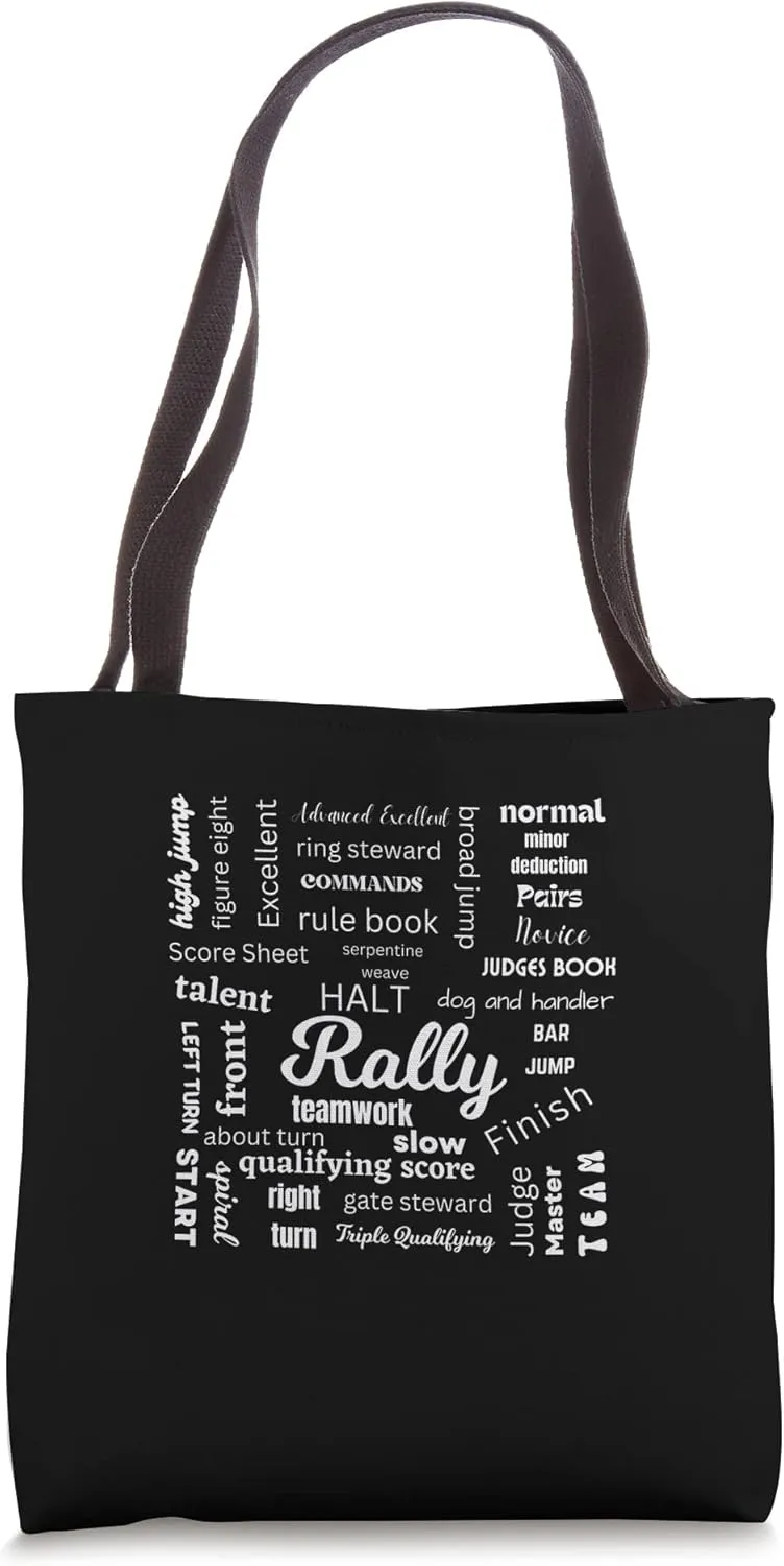 Canine Rally Obedience Dog Trainer Gear Tote Bag