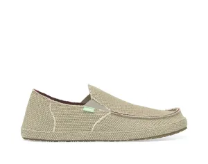 Canvas Low-cost On Toe Rounded Heavy Sanuk Loafer Tan Priority shipping Rounder Closed Slip