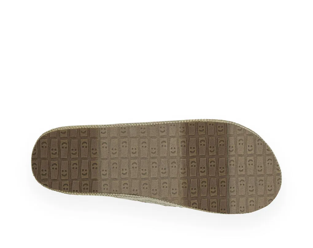 Canvas Low-cost On Toe Rounded Heavy Sanuk Loafer Tan Priority shipping Rounder Closed Slip