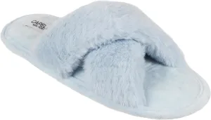 Capelli New York Criss Cross Faux Fur Slipper