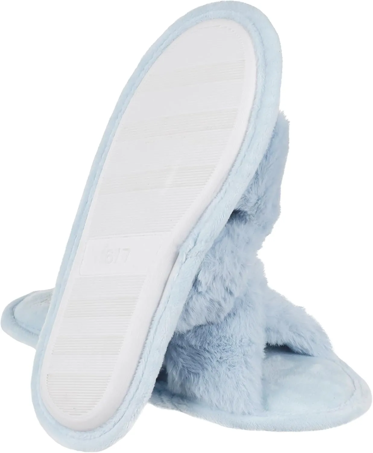 Capelli New York Criss Cross Faux Fur Slipper