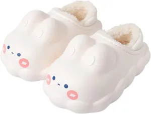 Caramella Bubble Women Cute Bunny Animal Slippers Memory Foam Cotton Rabbit House Shoes for Adults Indoor Outdoor
