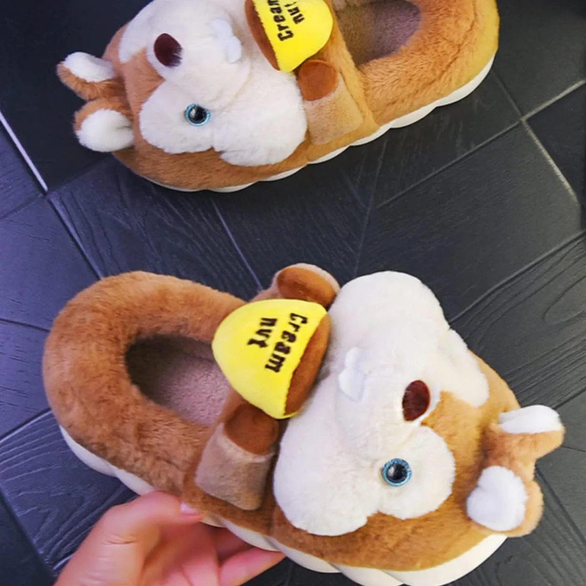 Caramella Bubble Women Duck Animal Slippers: Cute Novelty Warm House Shoes for Adults