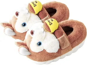 Caramella Bubble Women Duck Animal Slippers: Cute Novelty Warm House Shoes for Adults