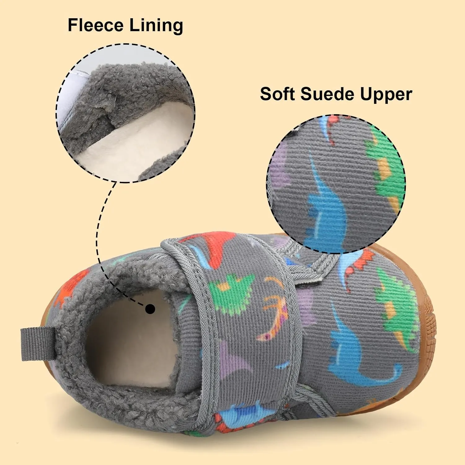 Centipede Demon Toddler Slippers for Girls Boys Fuzzy Kids House Shoes Warm Home Indoor Shoes Cozy Winter Slipper Sneakers Fleece Rubber Sole Outdoor Walking Shoes