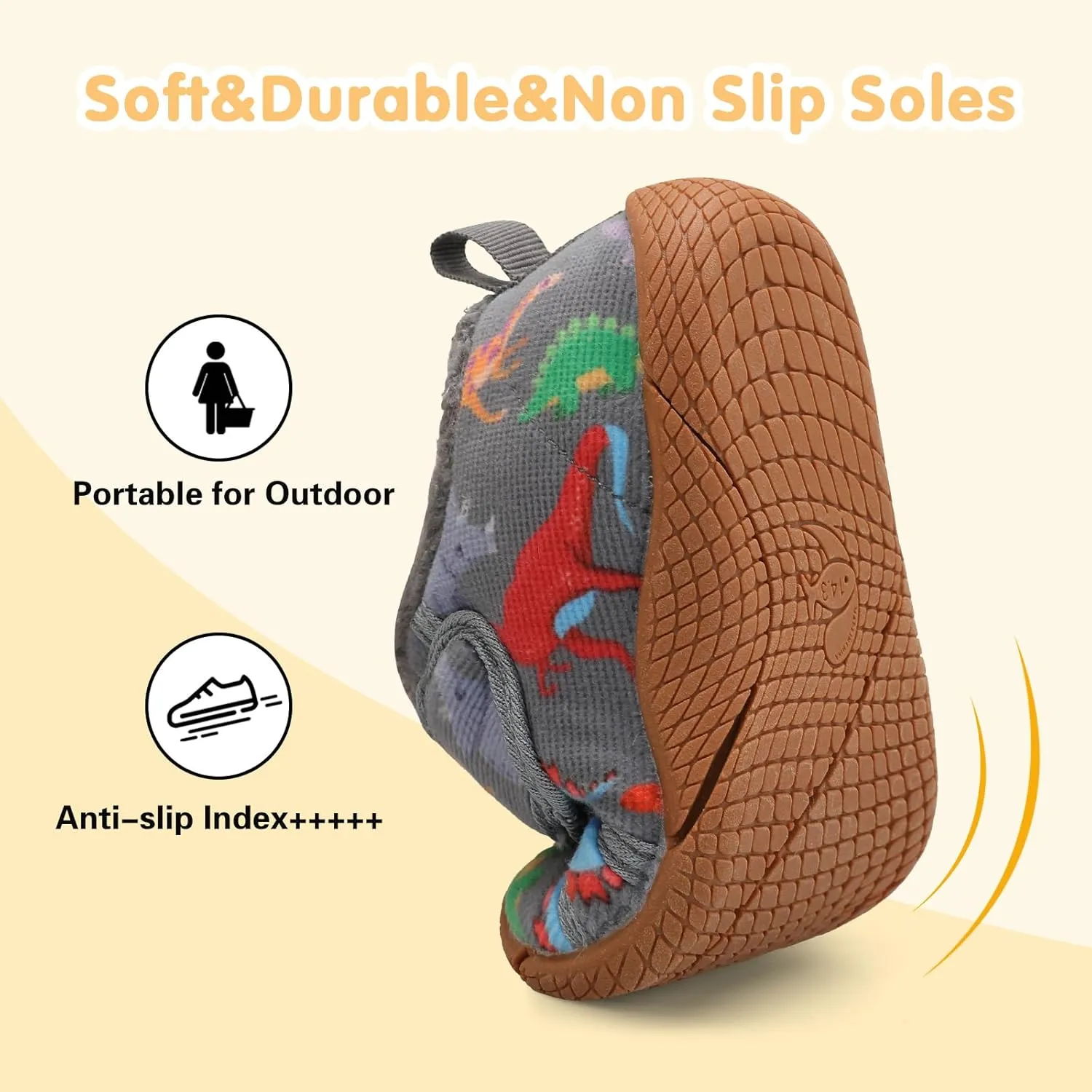 Centipede Demon Toddler Slippers for Girls Boys Fuzzy Kids House Shoes Warm Home Indoor Shoes Cozy Winter Slipper Sneakers Fleece Rubber Sole Outdoor Walking Shoes