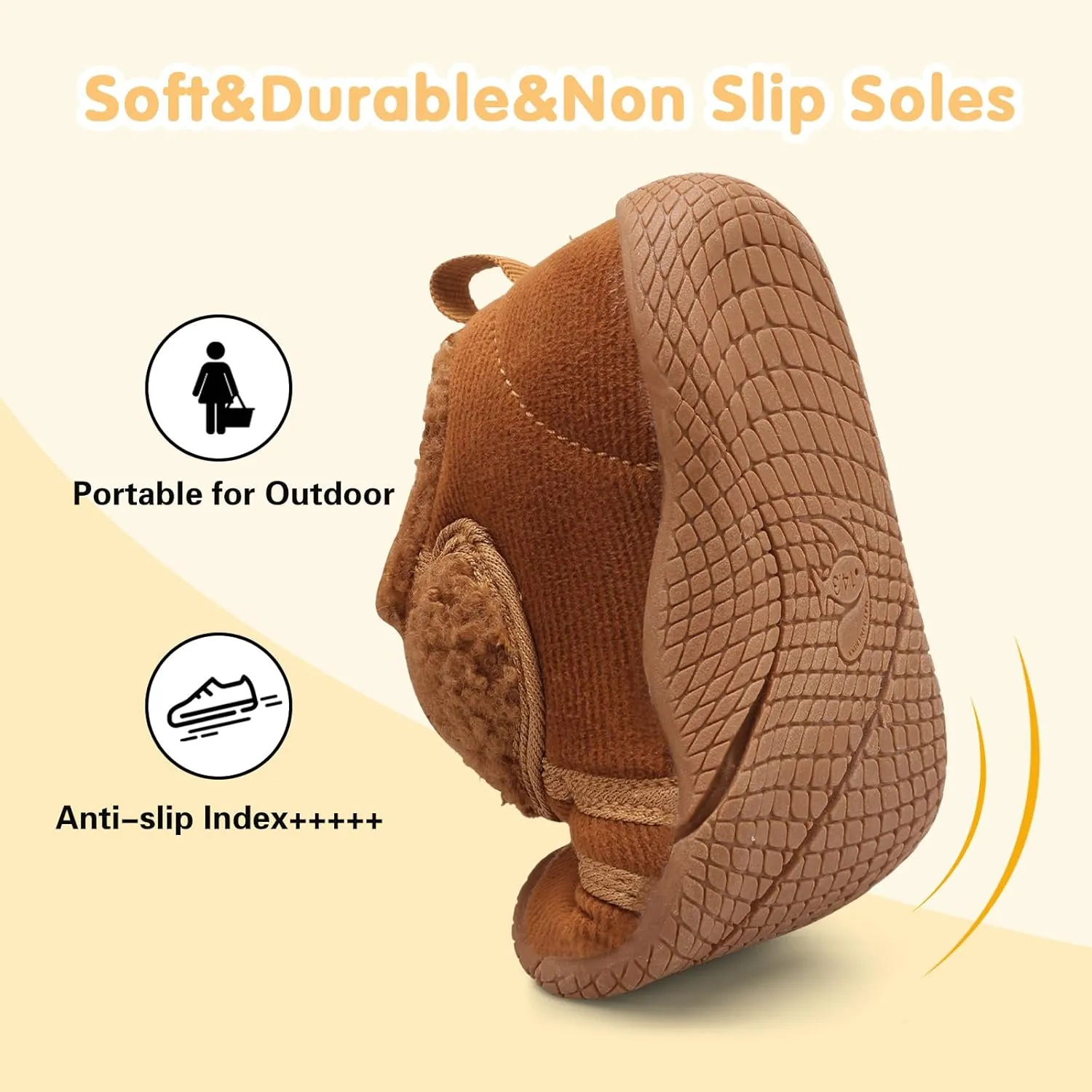 Centipede Demon Toddler Slippers for Girls Boys Fuzzy Kids House Shoes Warm Home Indoor Shoes Cozy Winter Slipper Sneakers Fleece Rubber Sole Outdoor Walking Shoes